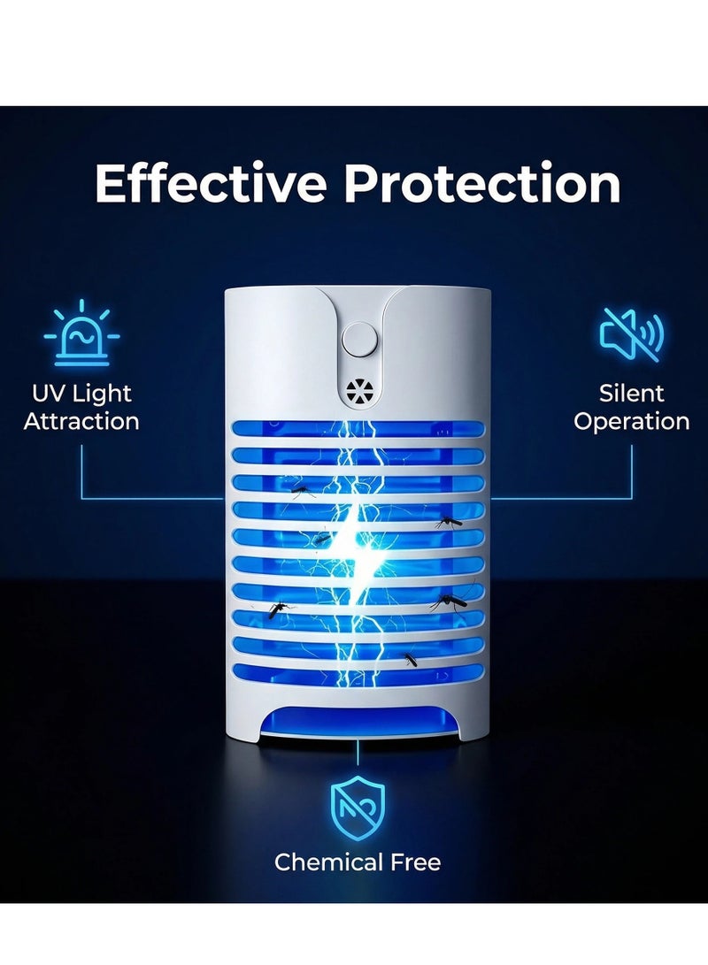 Bluejw Mosquito Killer Electronic Fly Zapper with UV Light Powerful Indoor Electric Mosquito Bug Zapper Insect Trap Lamp Mini Pest Repellent for Mosquito/Flies (4Pack) - Image 2